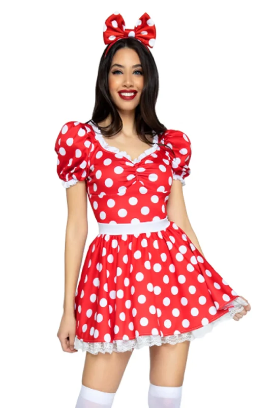 women's pajamas with pocketsPolka Dot Dress With Headband Costume