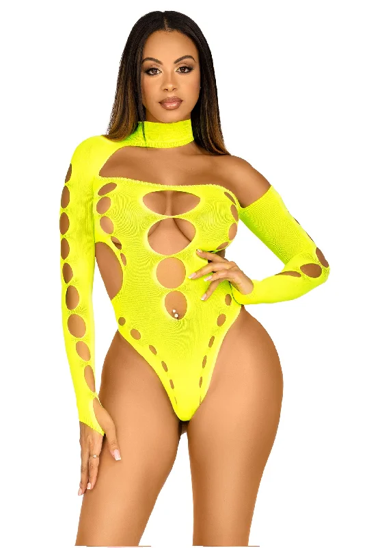 long-sleeve body suit for smoothing under sleevesSeamless asymmetrical bodysuit