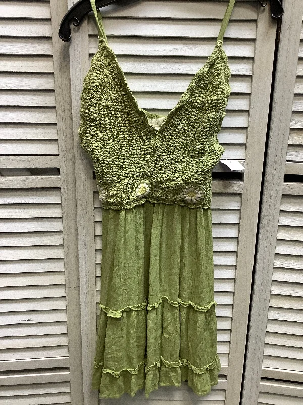 Women's Boat Collar DressesGreen Dress Casual Short Indulge, Size S