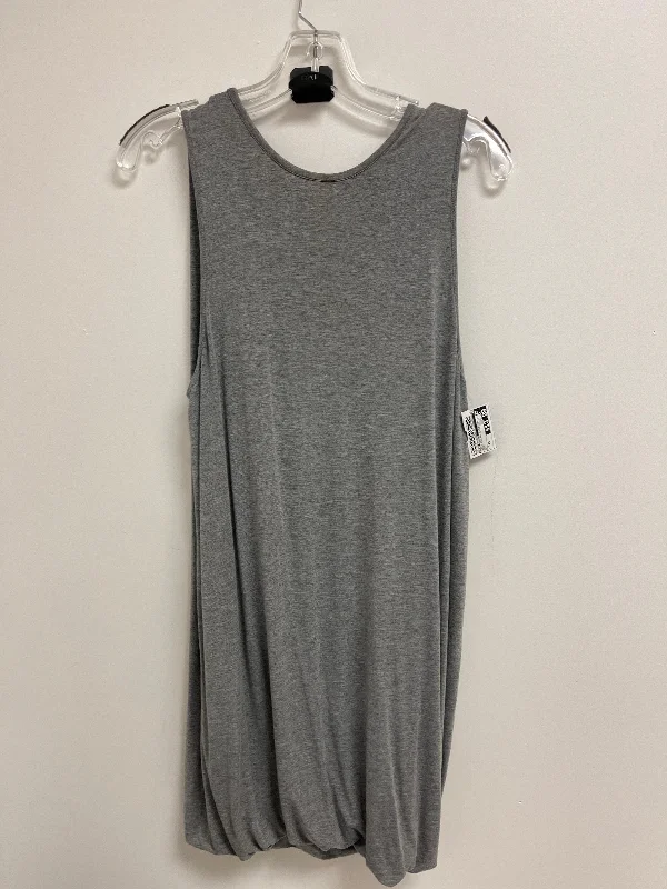 Women's Narrow Collar DressesGrey Dress Casual Short Club Monaco, Size Xs