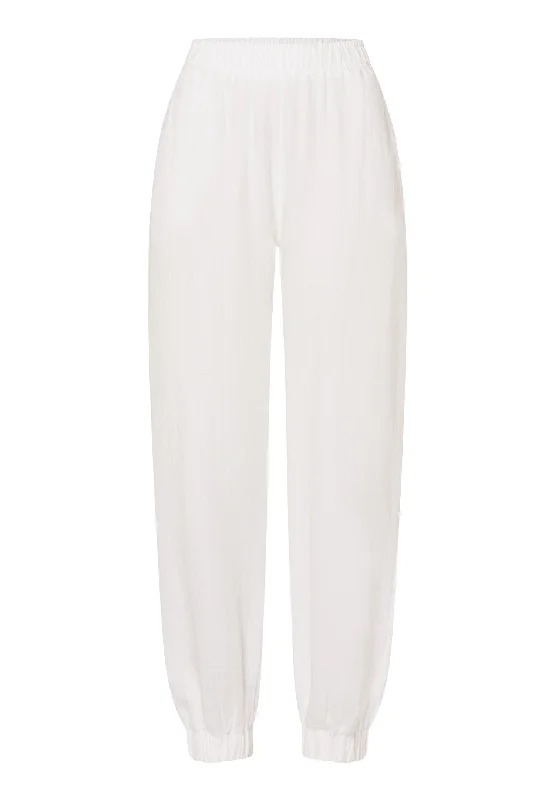 women's pajamas with pockets on the chestSleep And Lounge Pants | White 74930-101