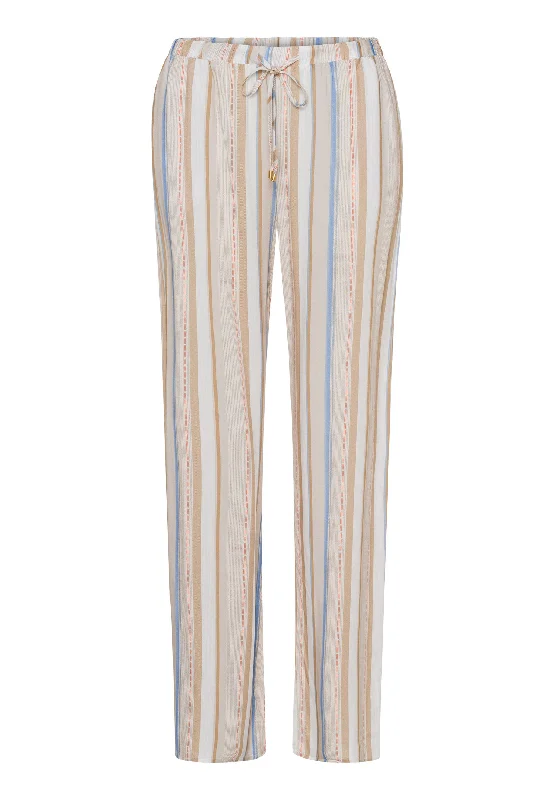 women's pajamas with a relaxed, casual vibeSleep And Lounge Woven Long Pant | Textured Stripe 77617-2953