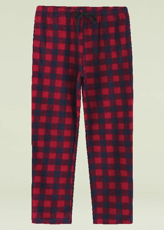 women's pajamas with a sophisticated eleganceWomen's Fleece Plaid Pajama Pants with Pockets