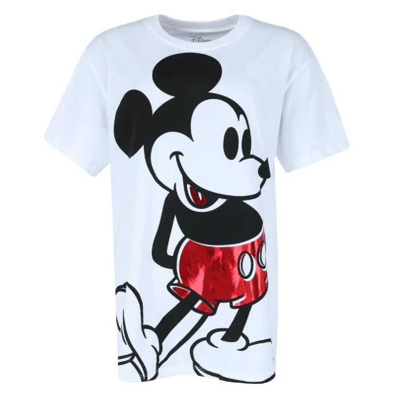 women's short sleeve pajama setsJerry Leigh Women's Plus Size Disney Metallic Mickey Short Sleeve T-Shirt