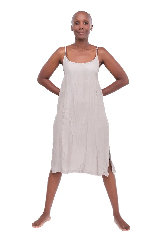 women's pajamas with a classic designSilk Market Slip, Fog