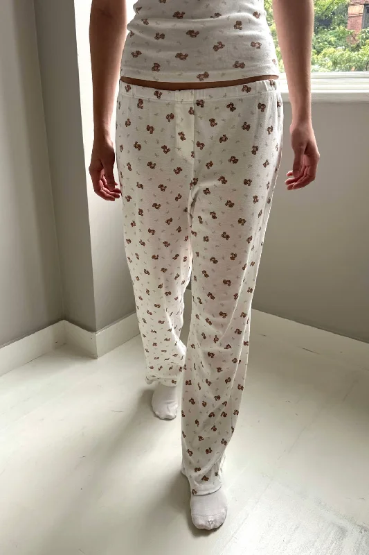 women's pajamas with elastic waistbandsTeddy Sweatpants