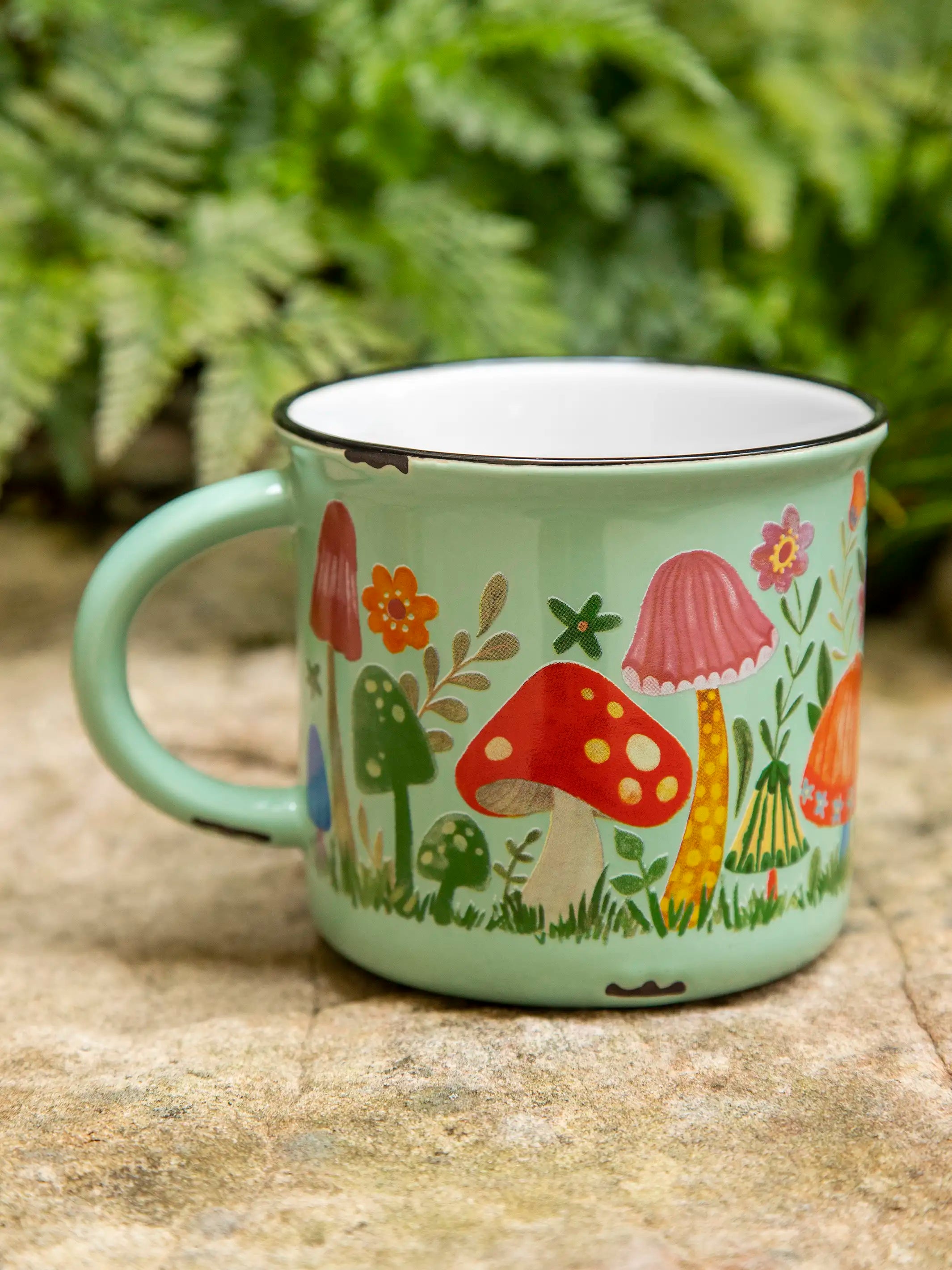 elegant women's satin pajamasCamp Coffee Mug - Mushroom