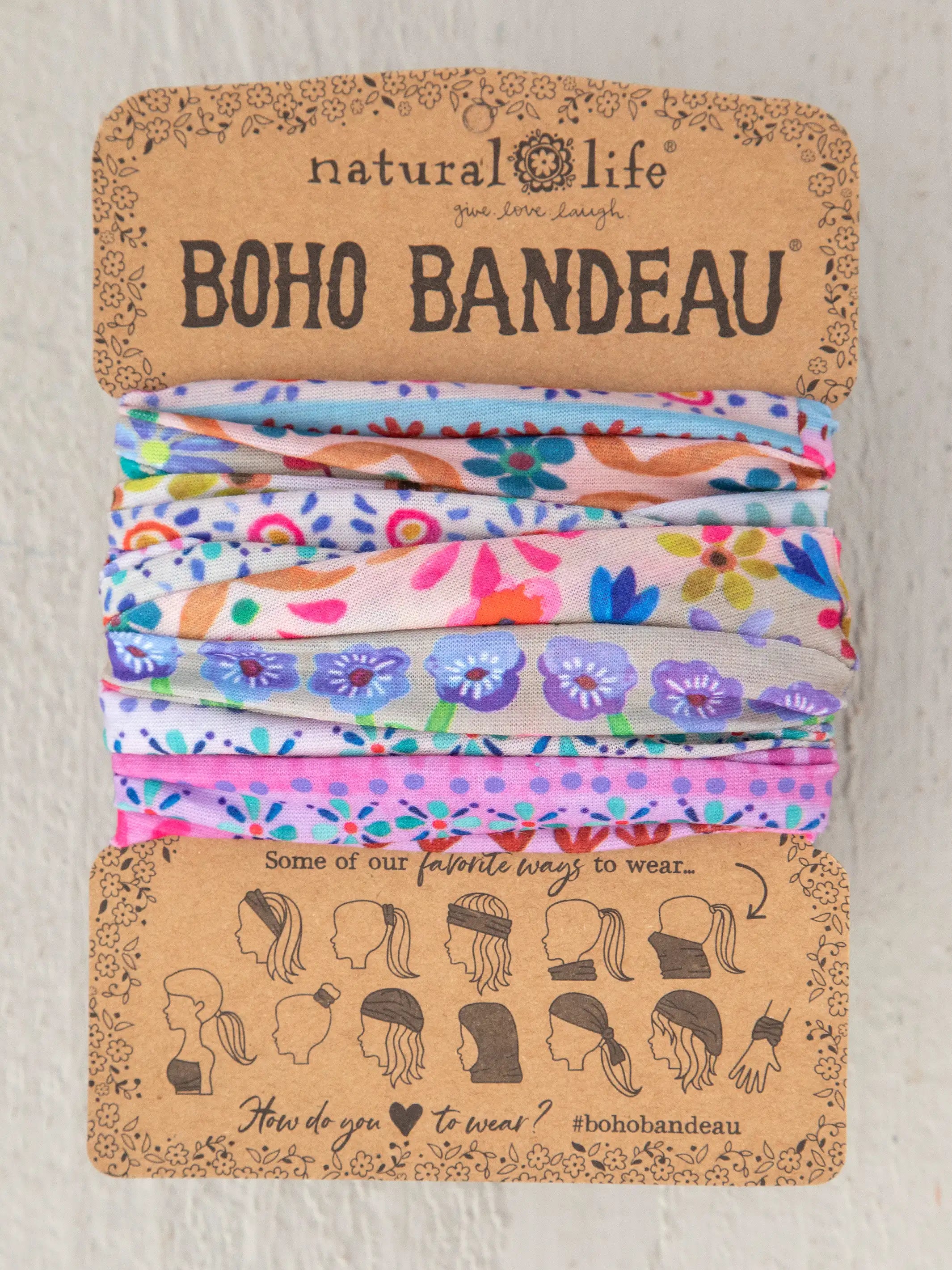 women's pajamas with a cozy, snug fit for ultimate comfortFull Boho Bandeau® Headband - Cream Border